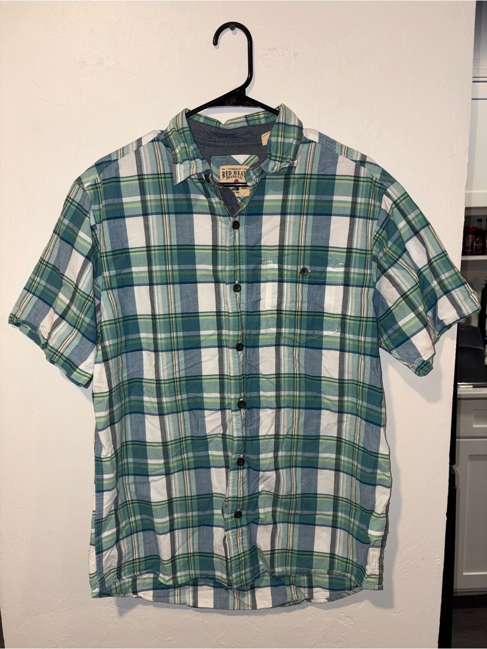 RedHead Brand Co. Plaid Short Sleeve Top